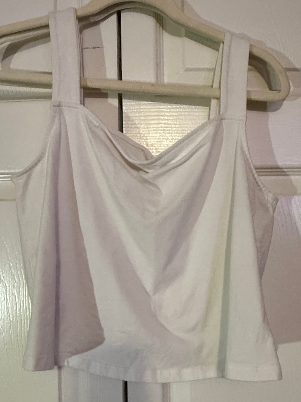 torrid White Crop Tank with Wide Straps
